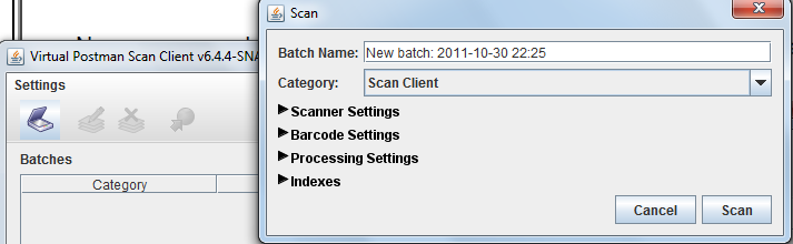 eDocs Scan Client Scanner Interface